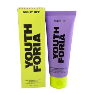 Youth Foria Night Off Deep Cleansing Green Tea Jelly Cleanser 100 ml/3.3oz New